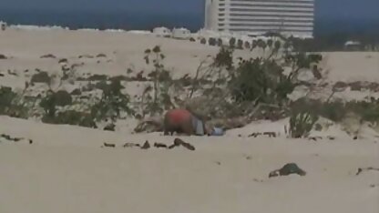 Siostrzeniec amator i facet na plaży,
